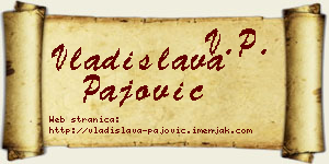 Vladislava Pajović vizit kartica